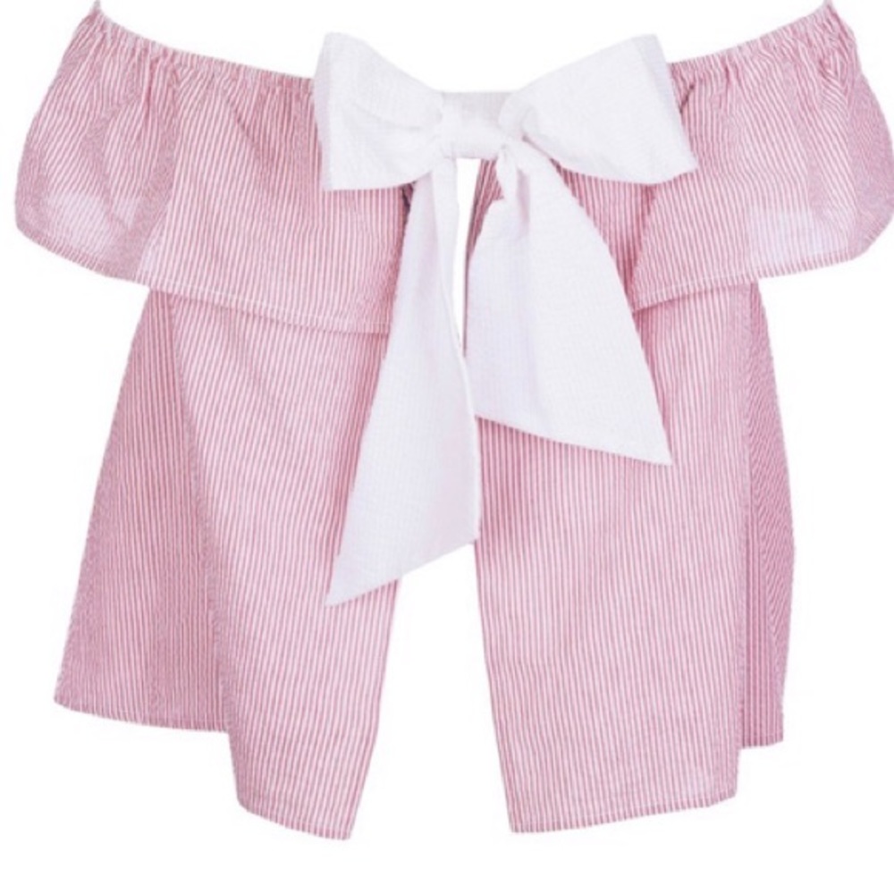 Lauren James Kippy Seersucker Top